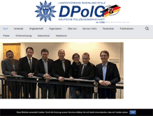 Tablet Screenshot of dpolg-rlp.de